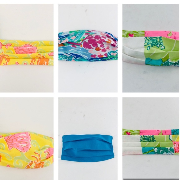 Lilly Pulitzer new Lulu Flamingo pattern face mask - Picture 8 of 8